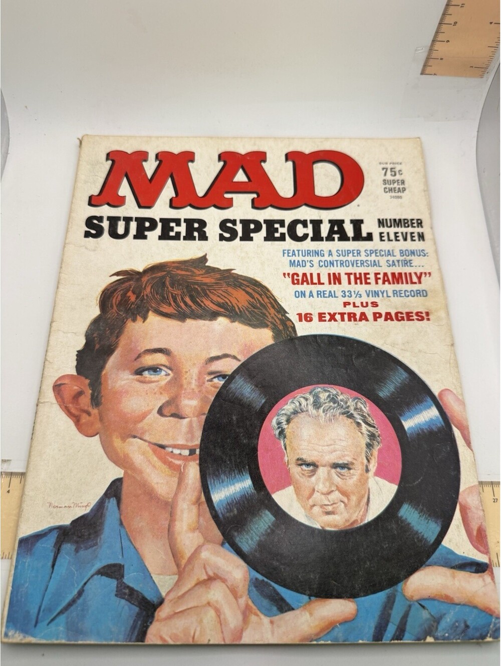 VTG Mad Magazine 75 CENTS Super Special Number Eleven No Record 1973